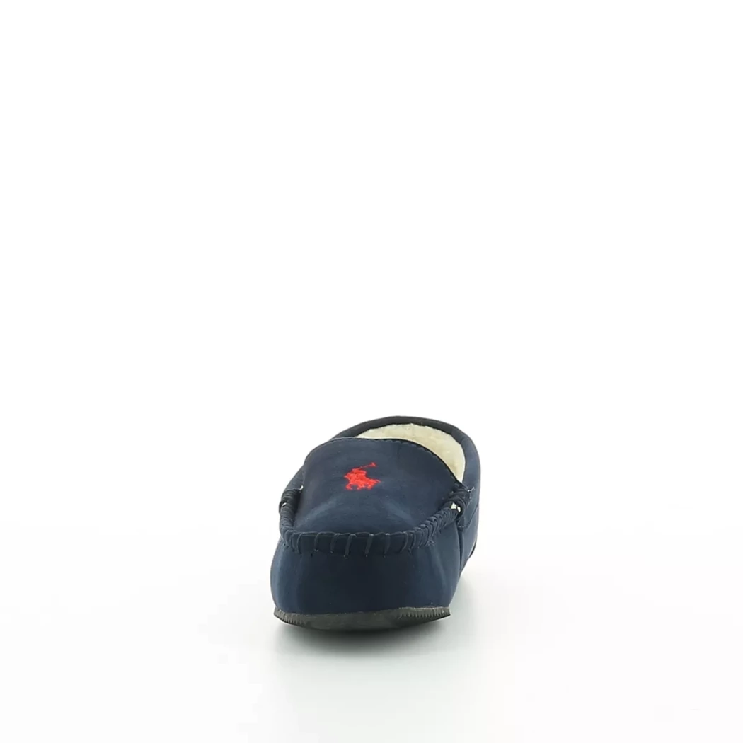 Image (5) de la chaussures Ralph Lauren - Pantoufles et Chaussons Bleu en Cuir nubuck