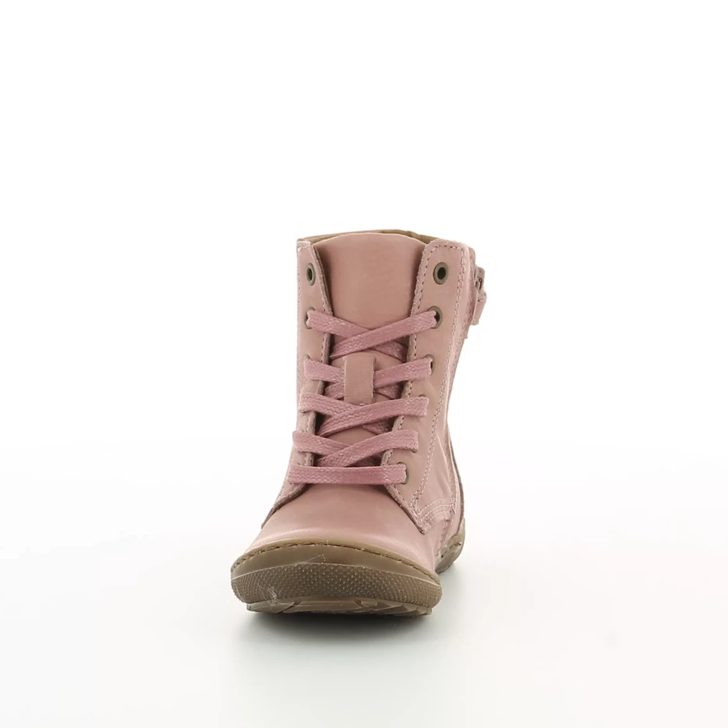Image (5) de la chaussures Norvik - Bottines Rose en Cuir
