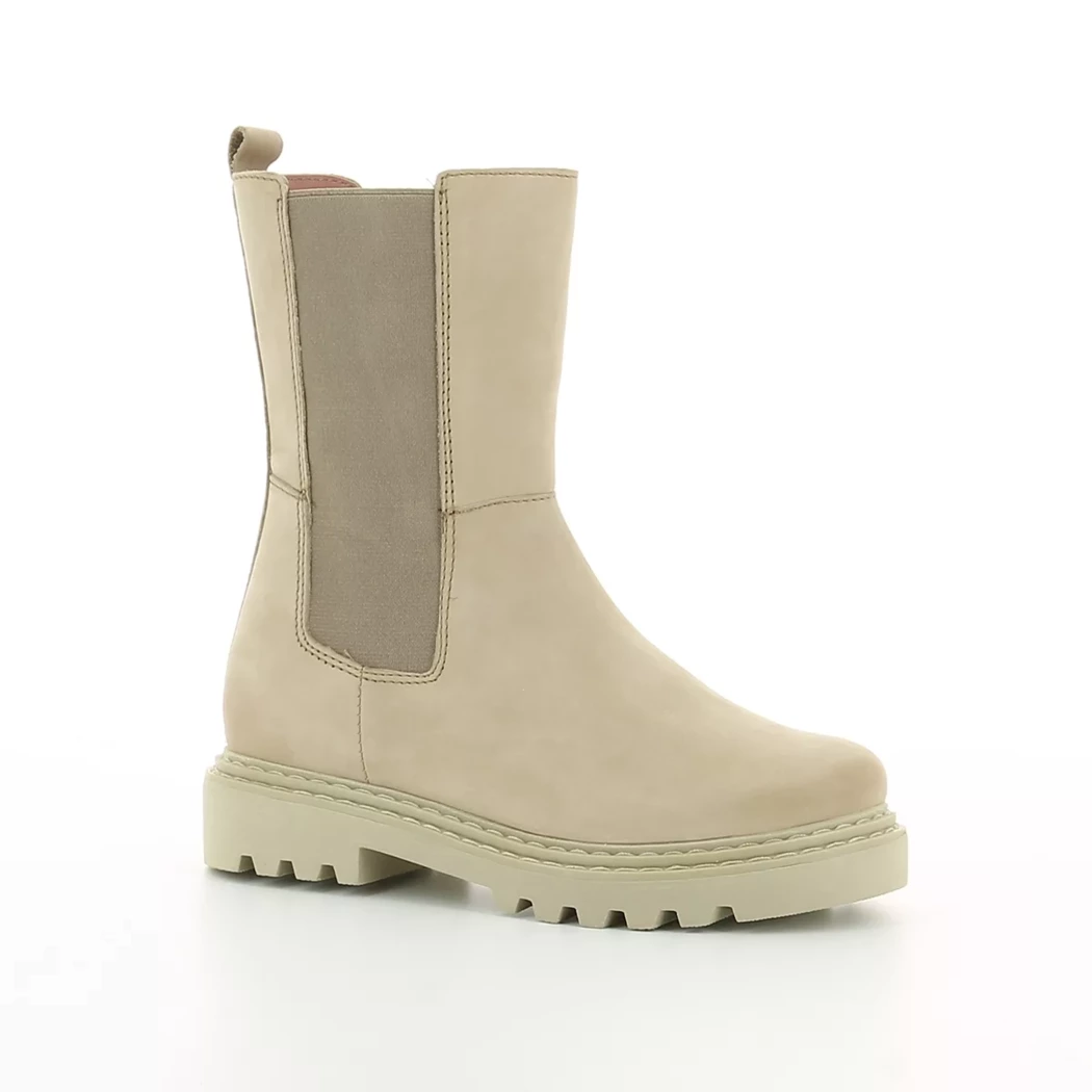 Image (1) de la chaussures Poelman - Boots Taupe en Cuir