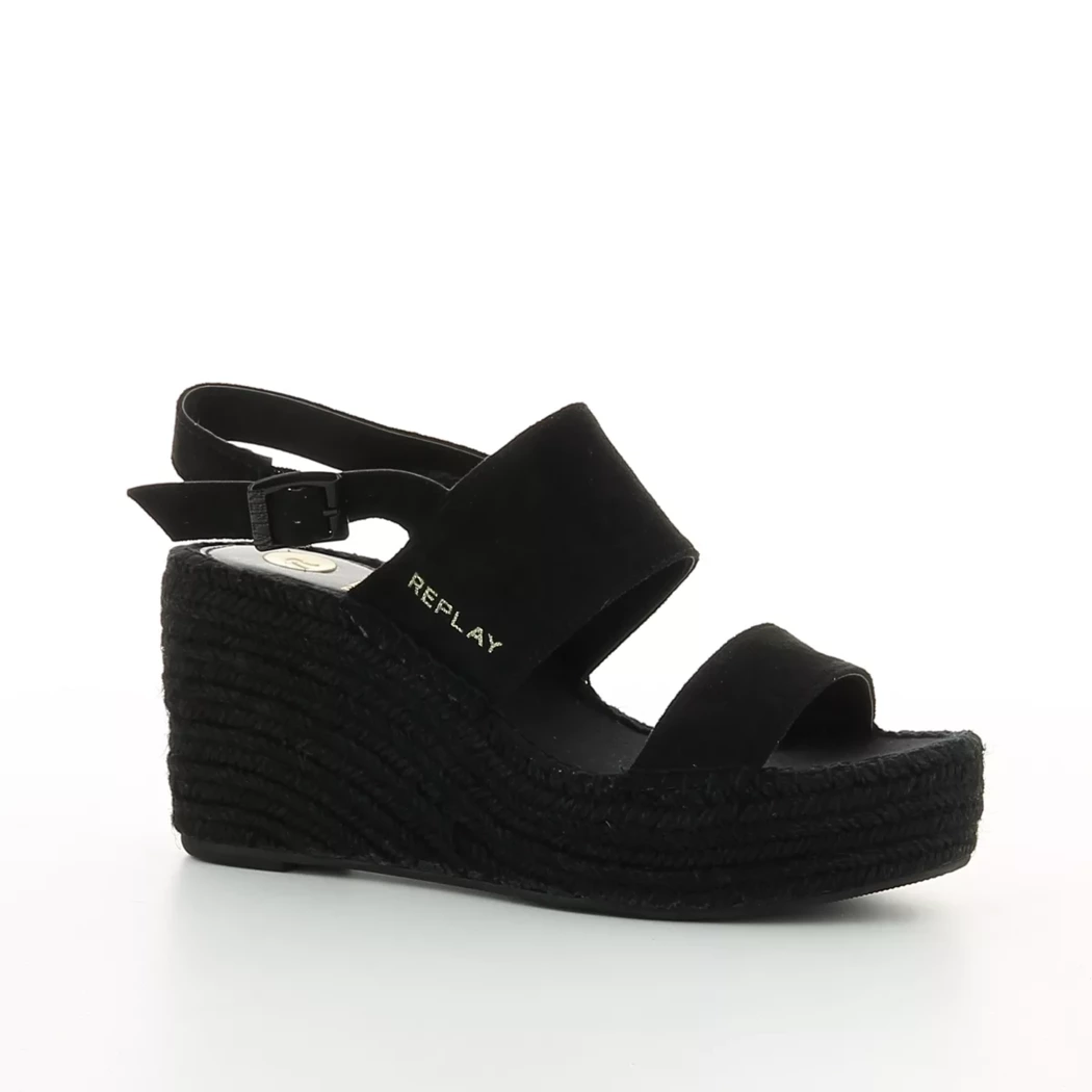 Image (1) de la chaussures Replay - Sandales et Nu-Pieds Noir en Cuir synthétique