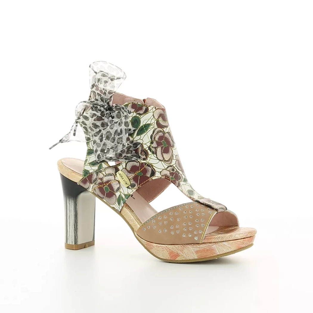 Image (1) de la chaussures Laura Vita - Sandales et Nu-Pieds Rose en Cuir