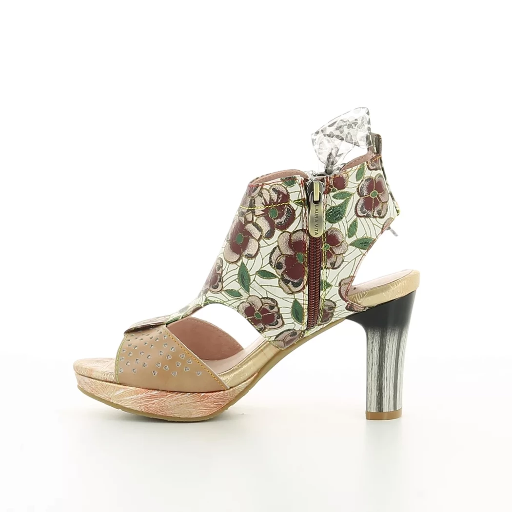 Image (4) de la chaussures Laura Vita - Sandales et Nu-Pieds Rose en Cuir