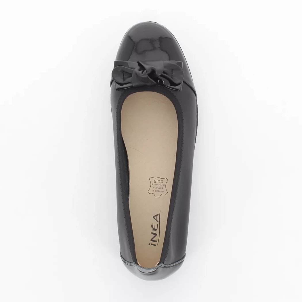 Image (6) de la chaussures Inea - Ballerines Noir en Cuir vernis