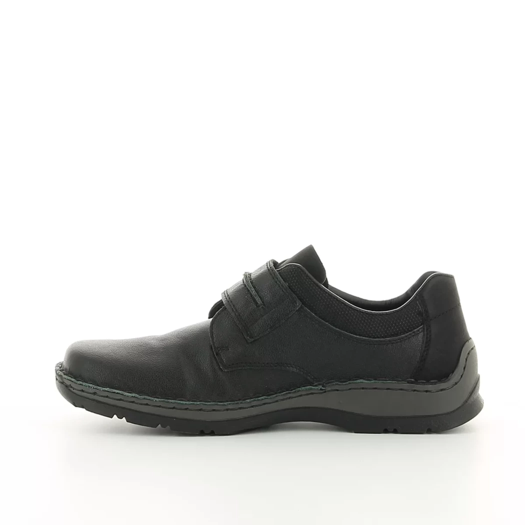 Image (4) de la chaussures Rieker - Chaussures à velcro Noir en Cuir et textile