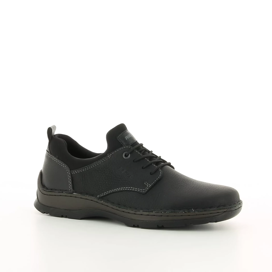 Image (1) de la chaussures Rieker - Chaussures à lacets Noir en Cuir et textile