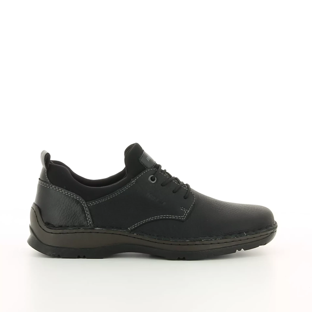 Image (2) de la chaussures Rieker - Chaussures à lacets Noir en Cuir et textile