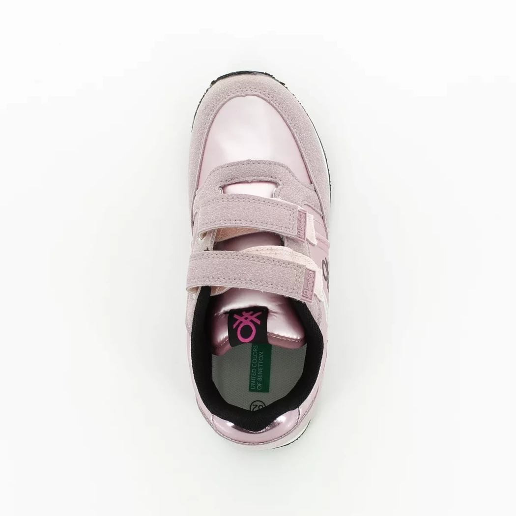 Image (6) de la chaussures Benetton - Baskets Rose en Cuir synthétique