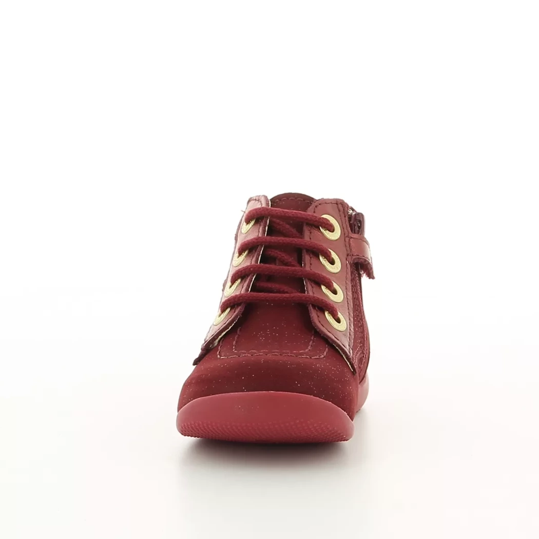 Image (5) de la chaussures Kickers - Bottines Rose en Cuir nubuck