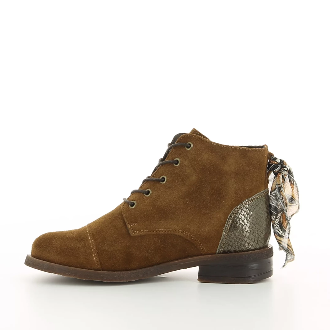 Image (4) de la chaussures Goodstep - Bottines Cuir naturel / Cognac en Cuir nubuck