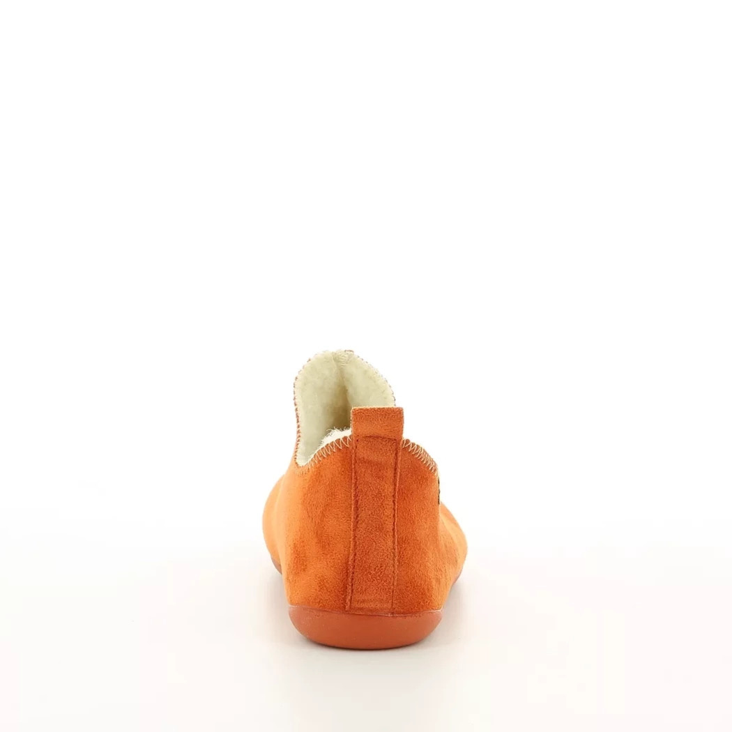 Image (3) de la chaussures La Maison de l'Espadrille - Pantoufles et Chaussons Orange en Cuir nubuck