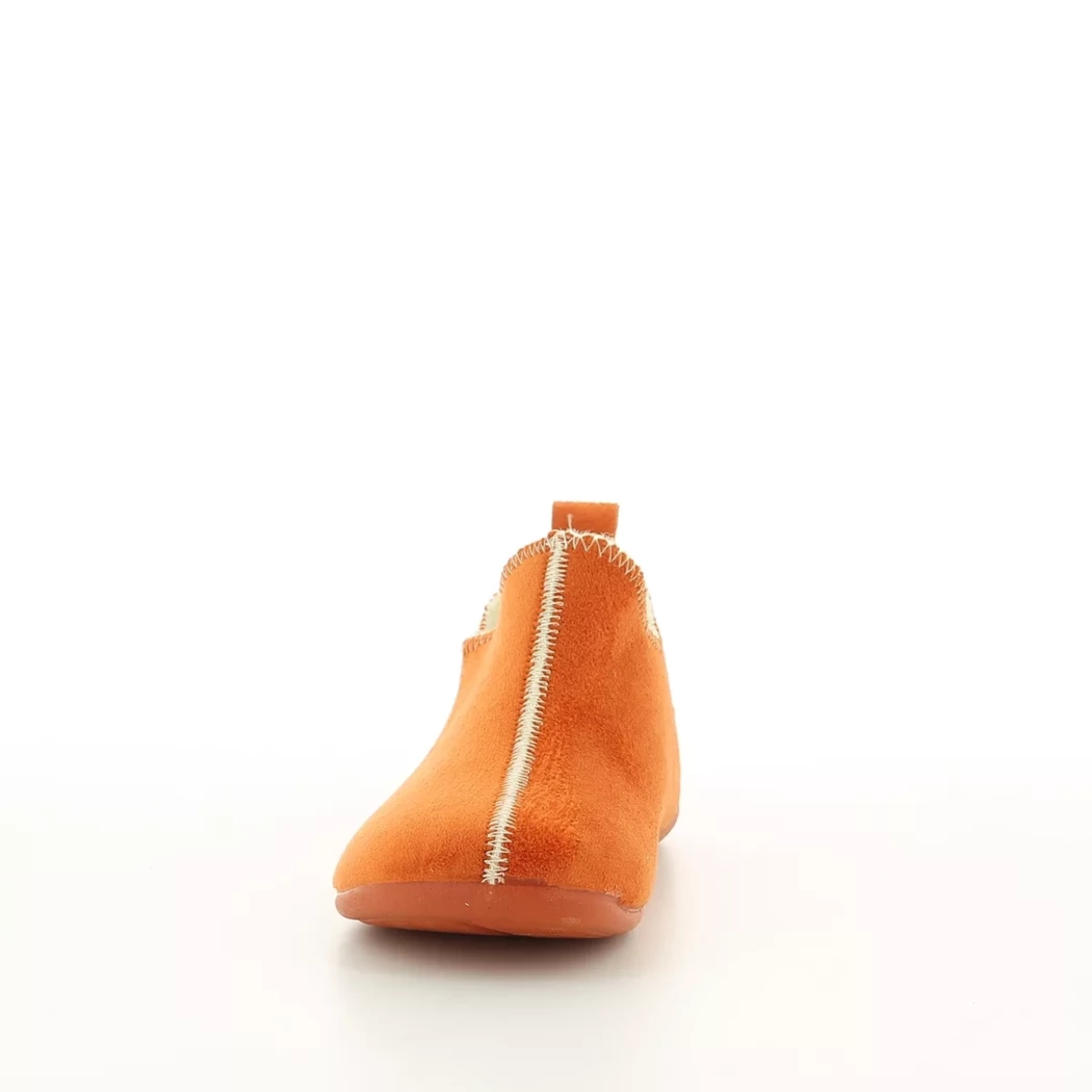Image (5) de la chaussures La Maison de l'Espadrille - Pantoufles et Chaussons Orange en Cuir nubuck