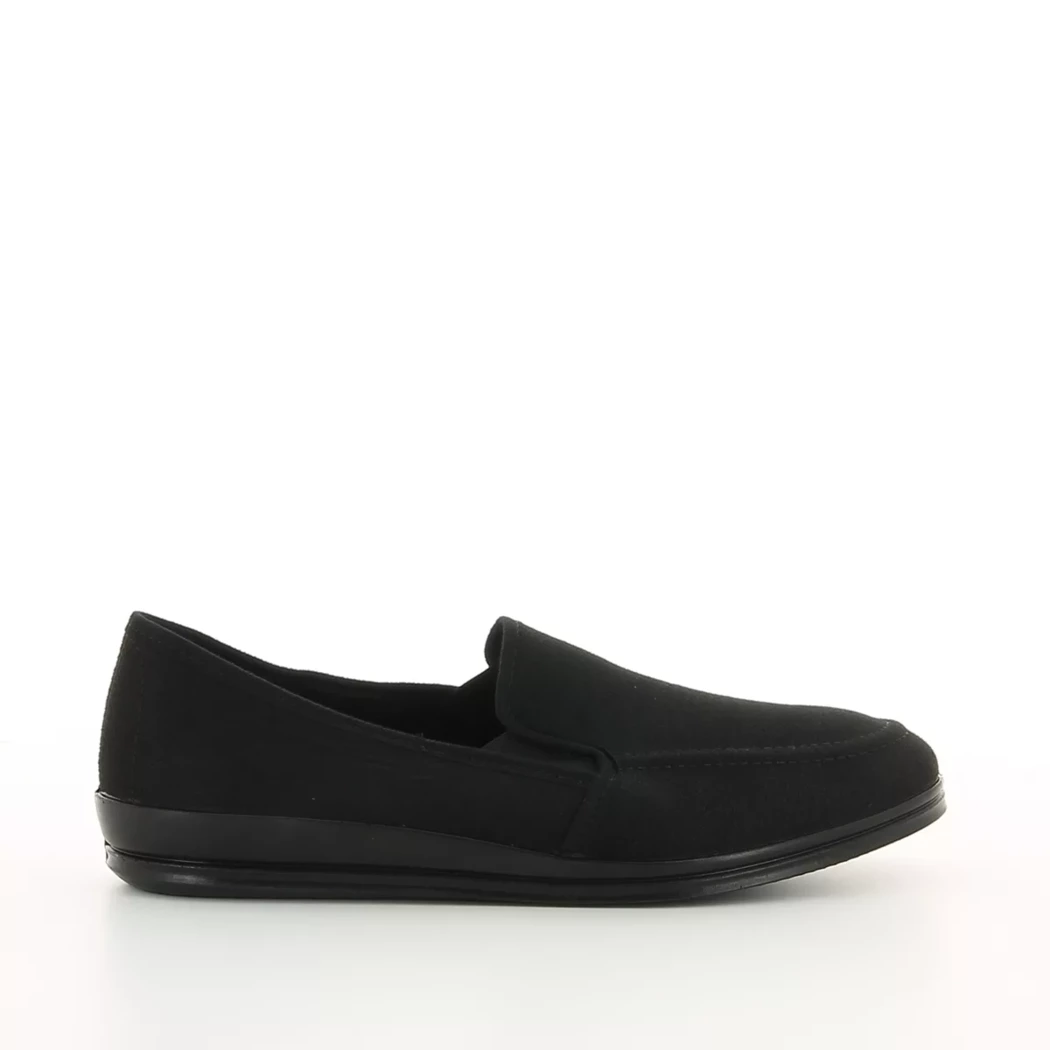 Image (2) de la chaussures Rohde - Pantoufles et Chaussons Noir en Textile