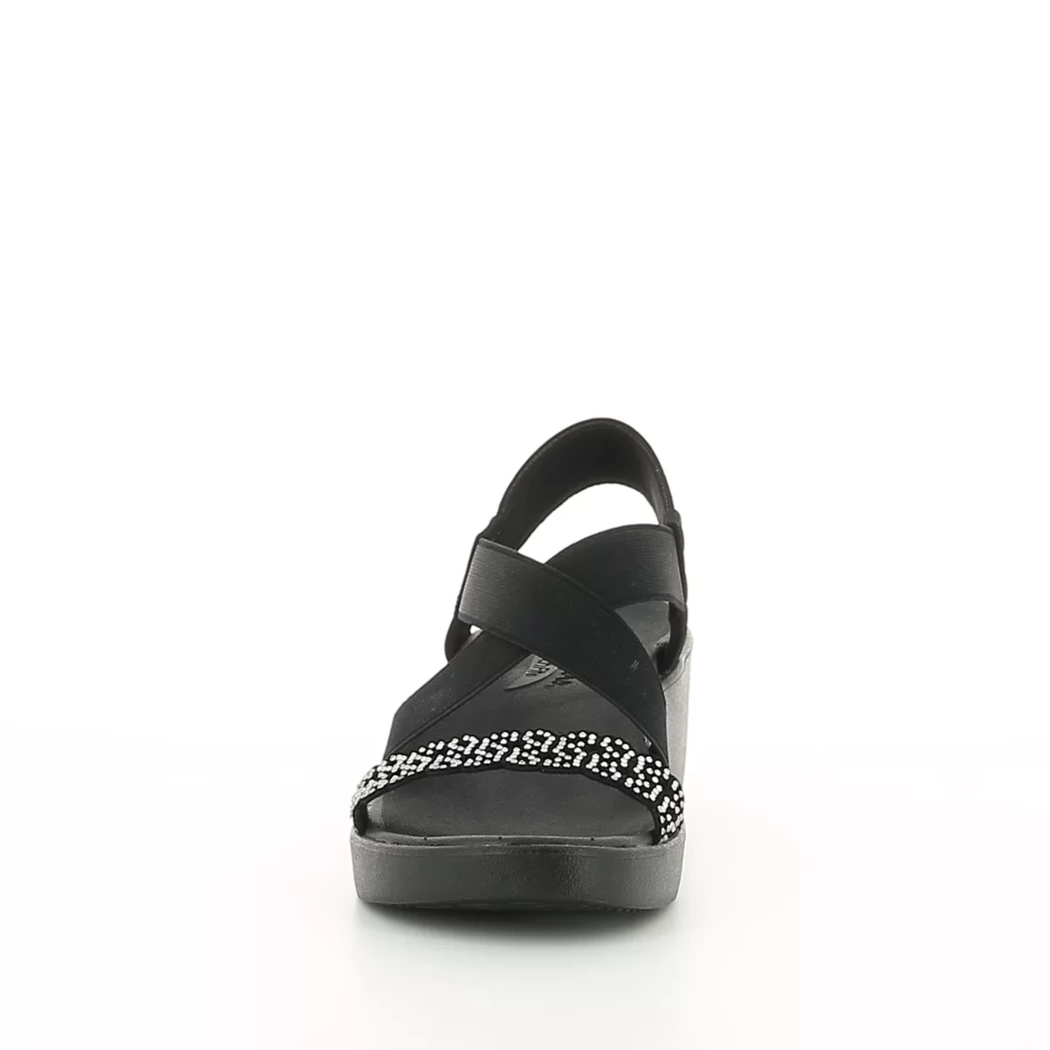 Image (5) de la chaussures Skechers - Sandales et Nu-Pieds Noir en Cuir synthétique