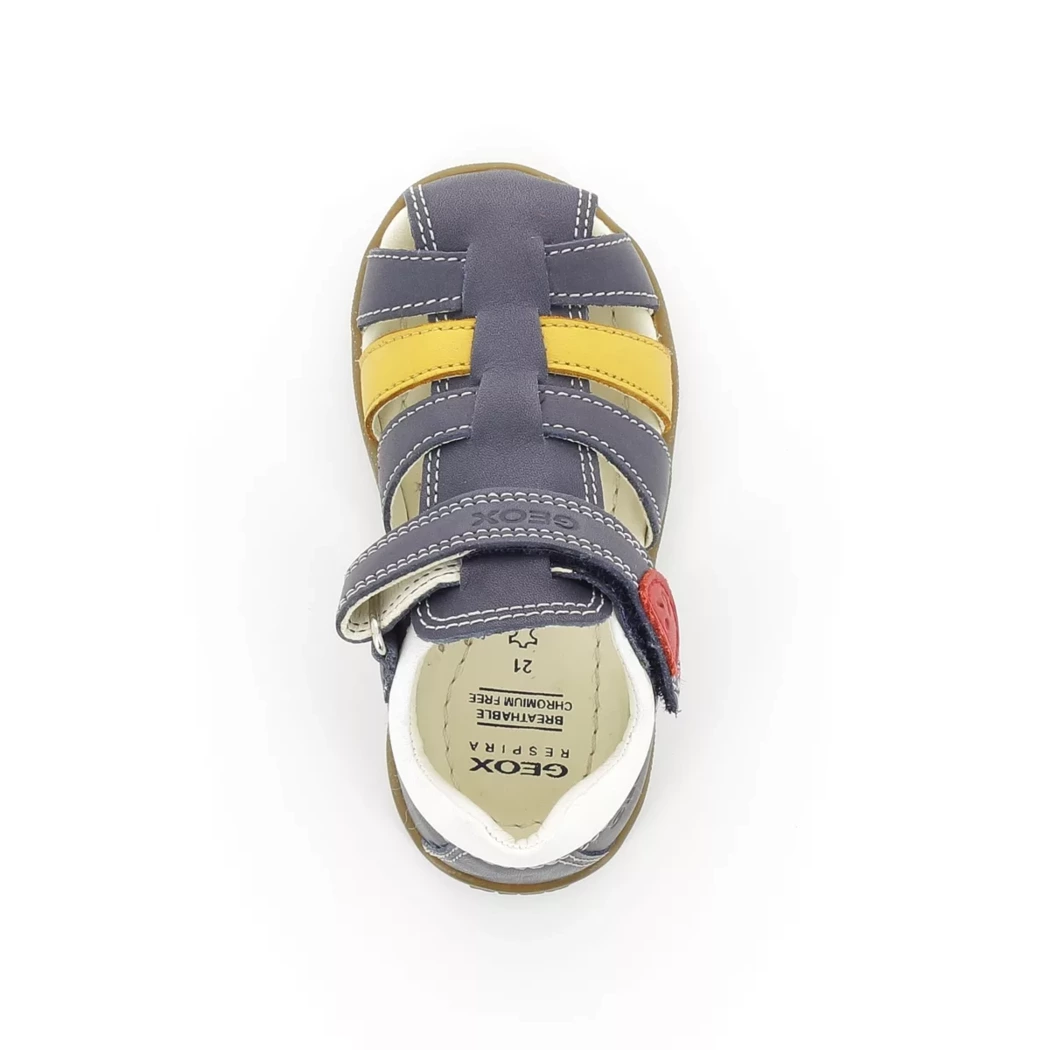 Image (6) de la chaussures Geox - Sandales et Nu-Pieds Bleu en Cuir nubuck