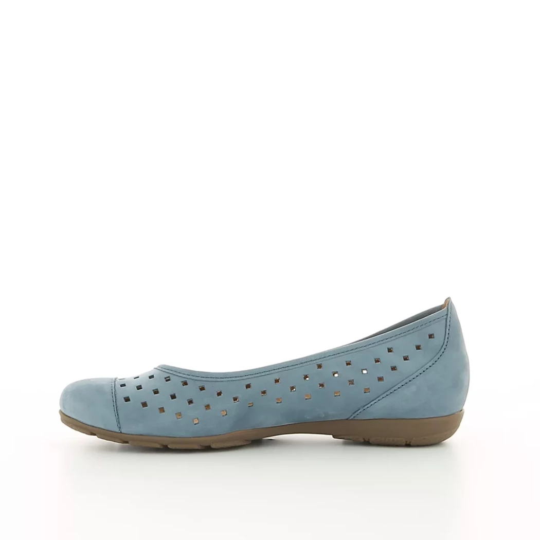 Image (4) de la chaussures Gabor - Ballerines Bleu en Cuir nubuck