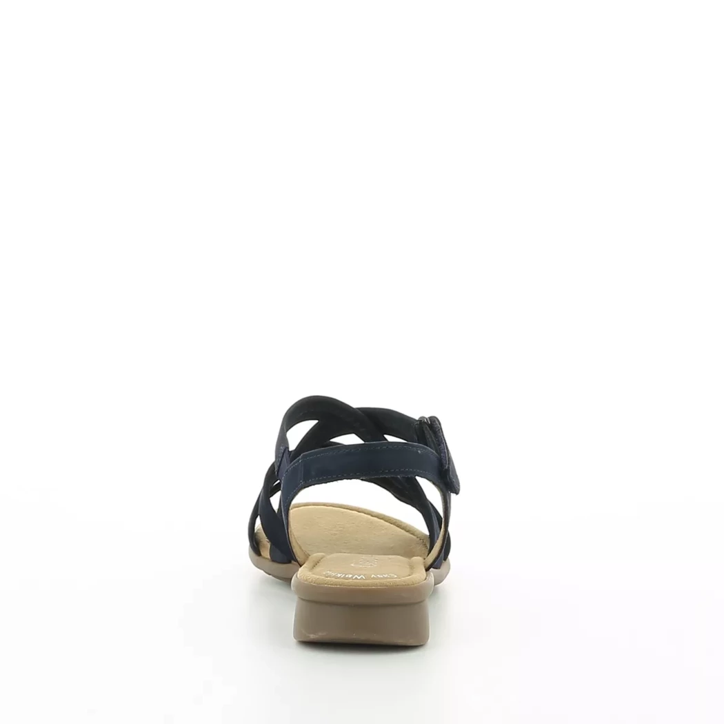 Image (3) de la chaussures Gabor - Sandales et Nu-Pieds Bleu en Cuir nubuck