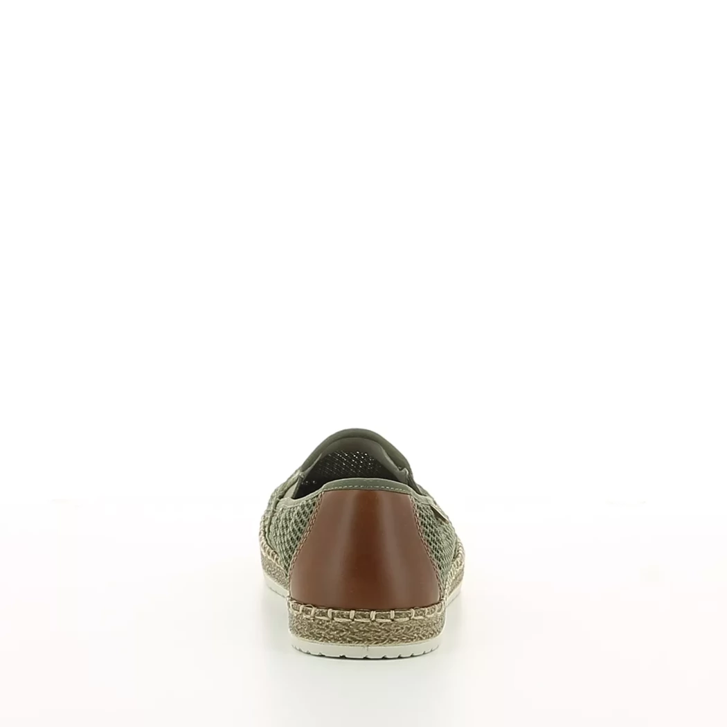 Image (3) de la chaussures Rieker - Mocassins Vert en Textile