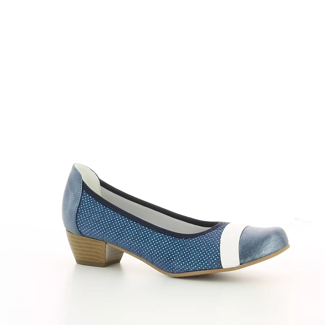Image (1) de la chaussures Inea - Escarpins Bleu en Cuir