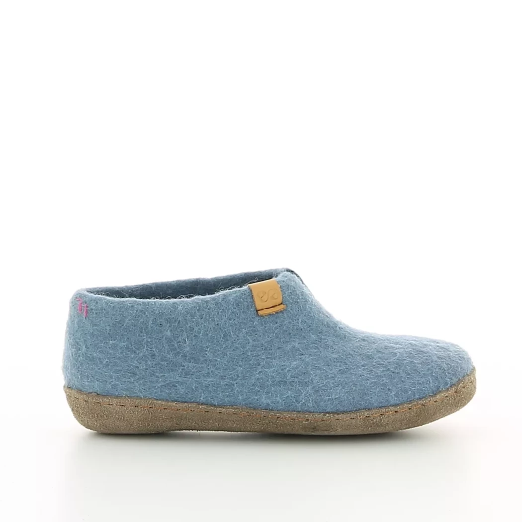 Image (2) de la chaussures Wool - Pantoufles et Chaussons Bleu en 