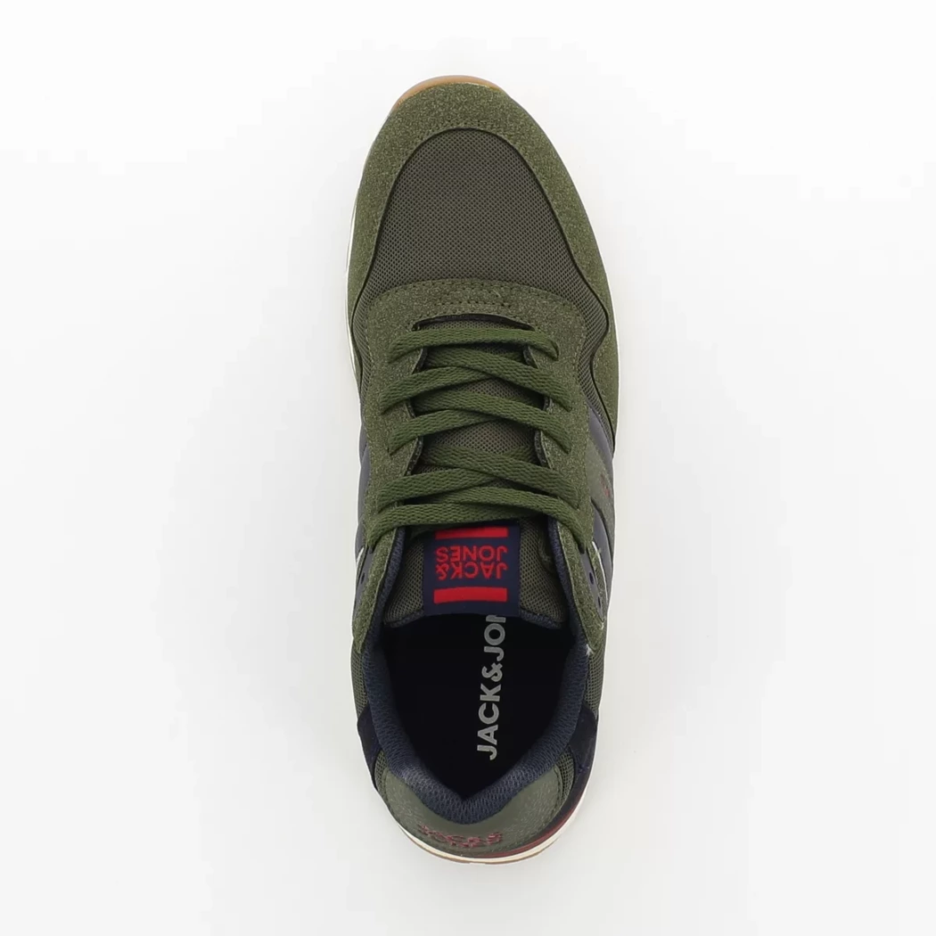 Image (6) de la chaussures Jack & Jones - Baskets Vert en Cuir nubuck