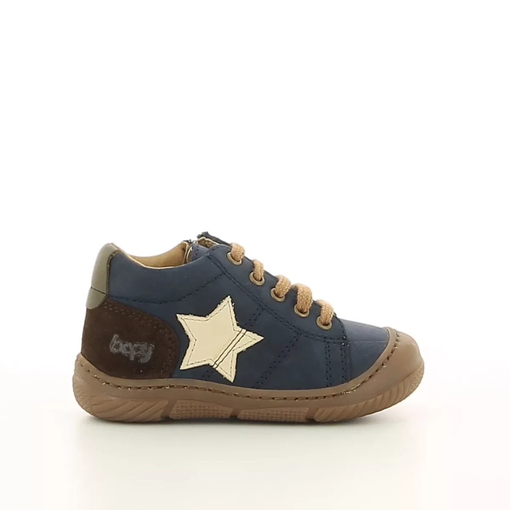 Image (2) de la chaussures Bopy - Bottines Bleu en Cuir nubuck