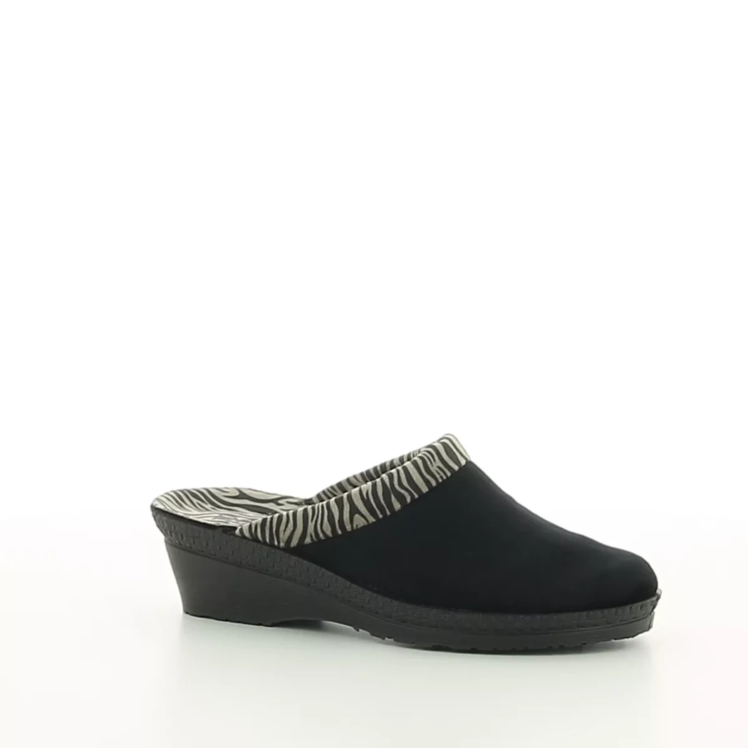 Image (1) de la chaussures Rohde - Pantoufles et Chaussons Noir en Cuir nubuck