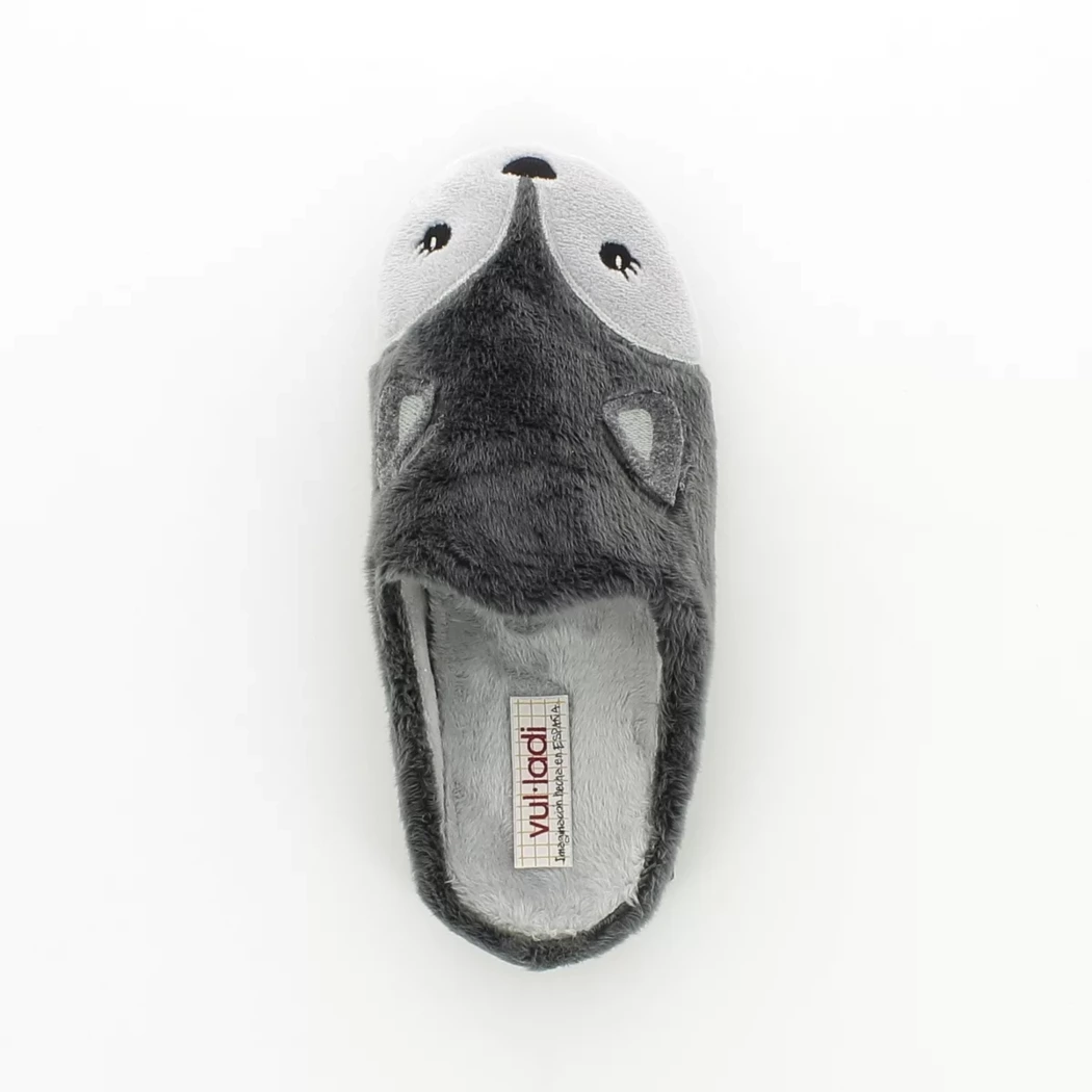 Image (6) de la chaussures Vulladi - Pantoufles et Chaussons Gris en Textile