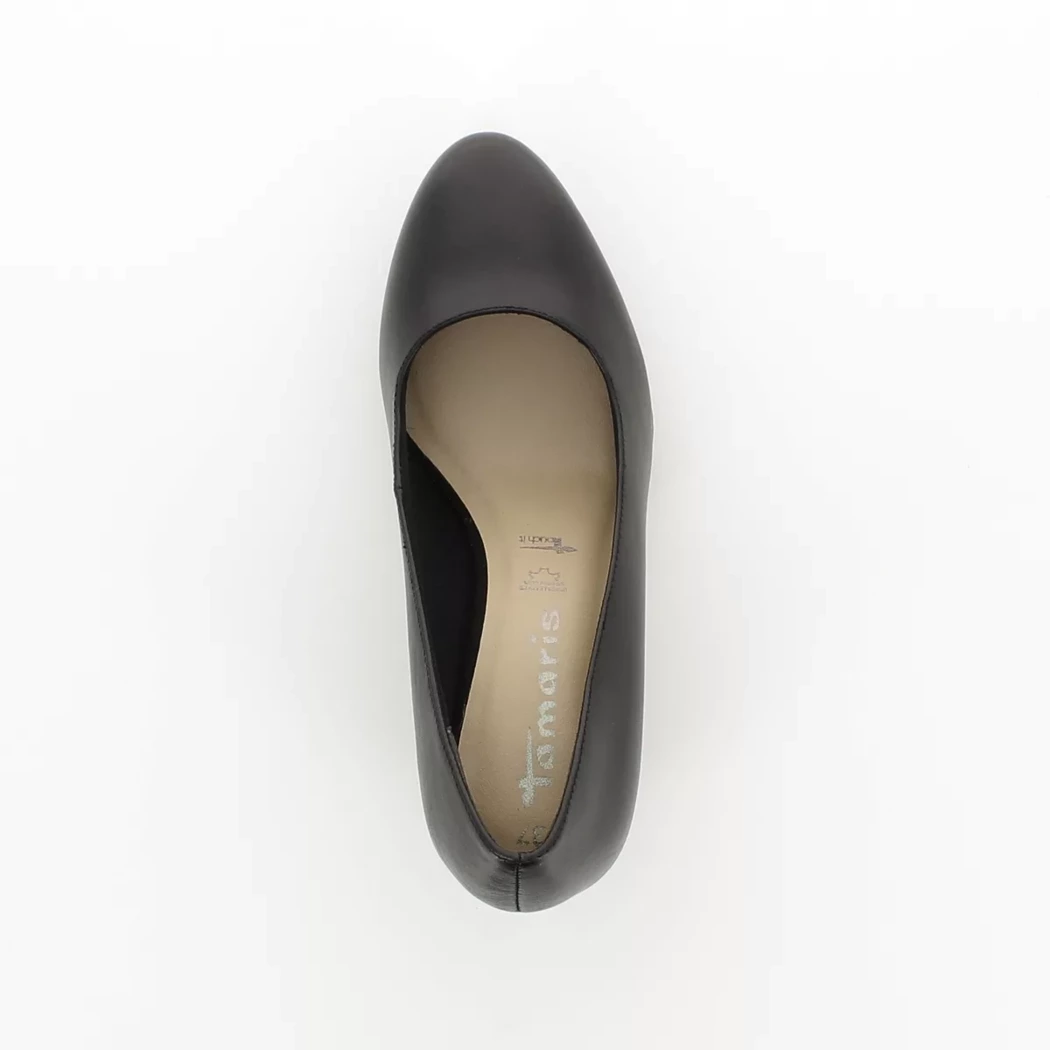 Image (6) de la chaussures Tamaris - Escarpins Noir en Cuir