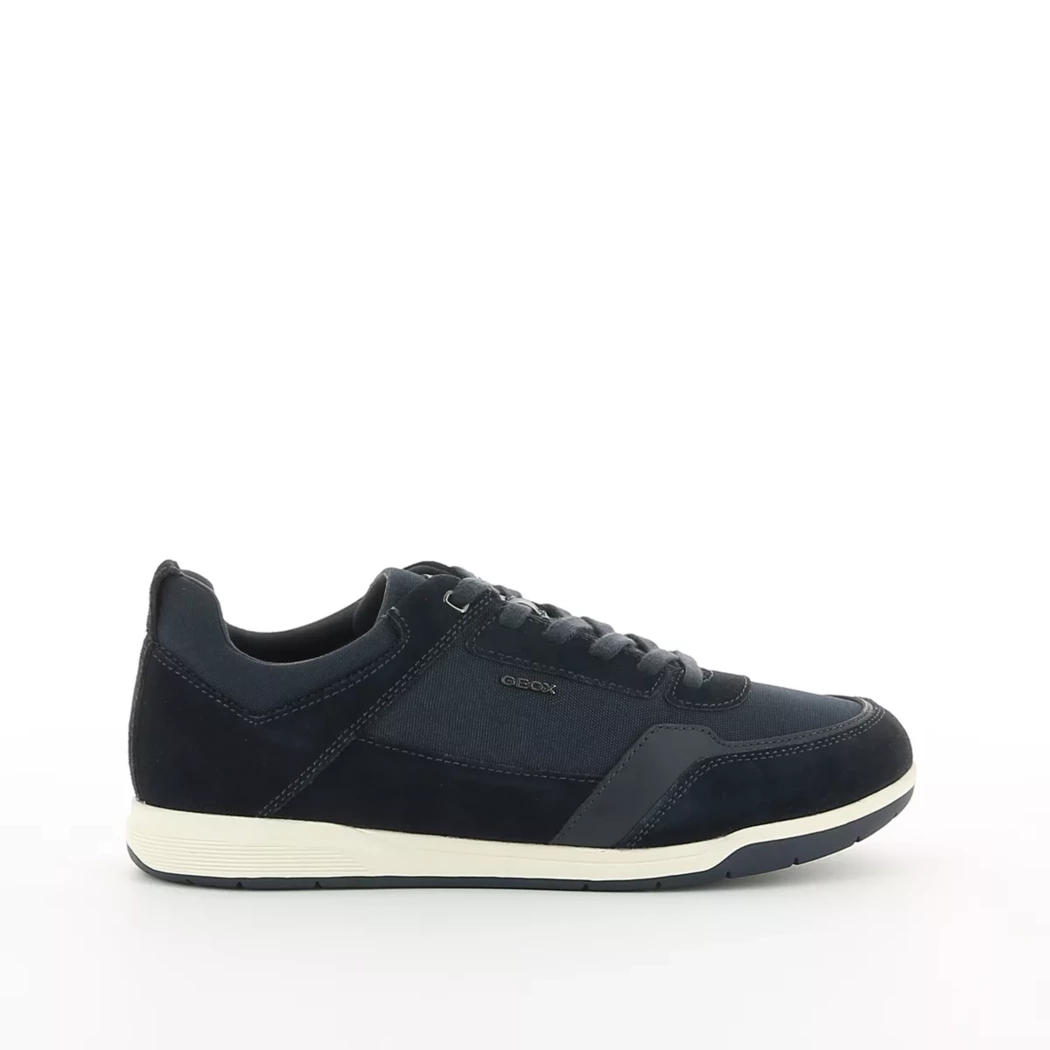 Image (2) de la chaussures Geox - Baskets Bleu en Cuir nubuck