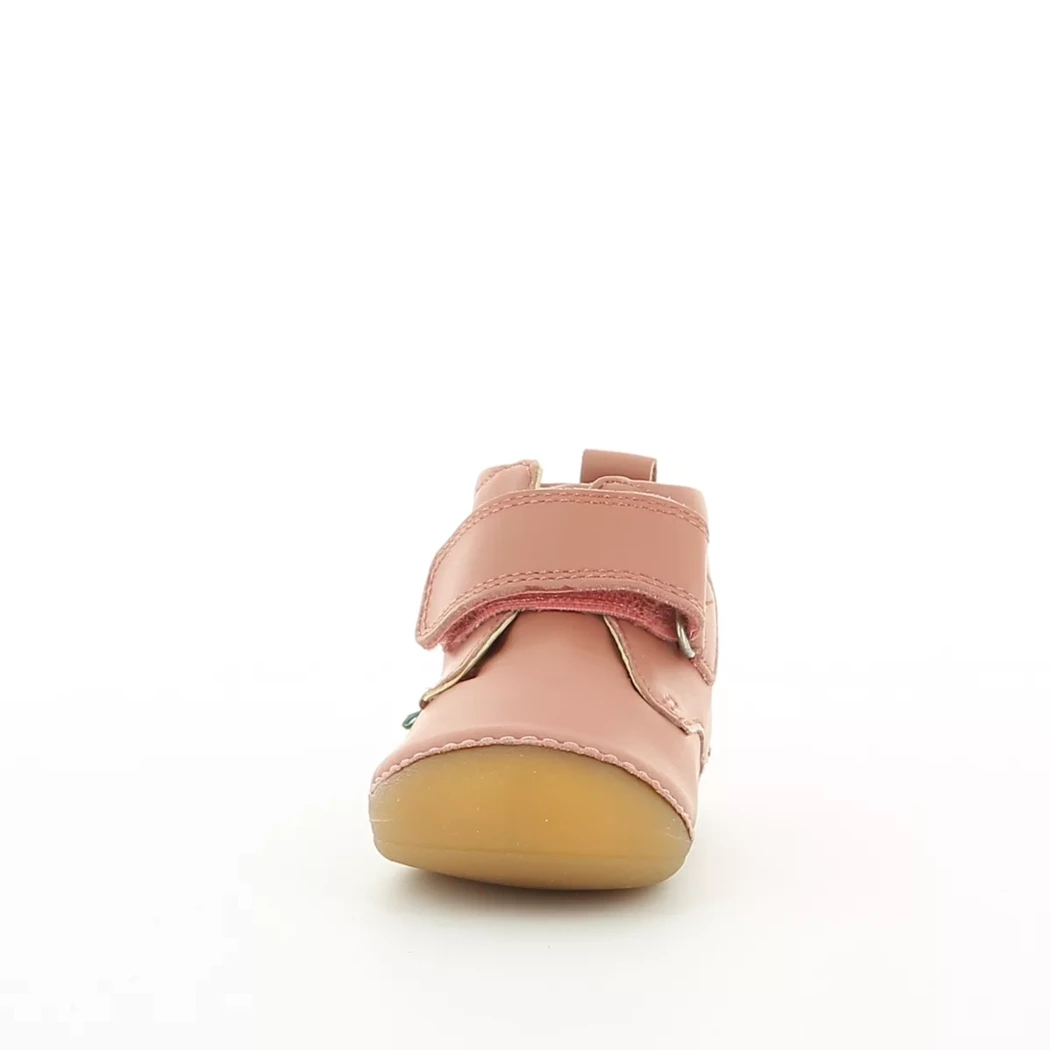 Image (5) de la chaussures Kickers - Bottines Rose en Cuir