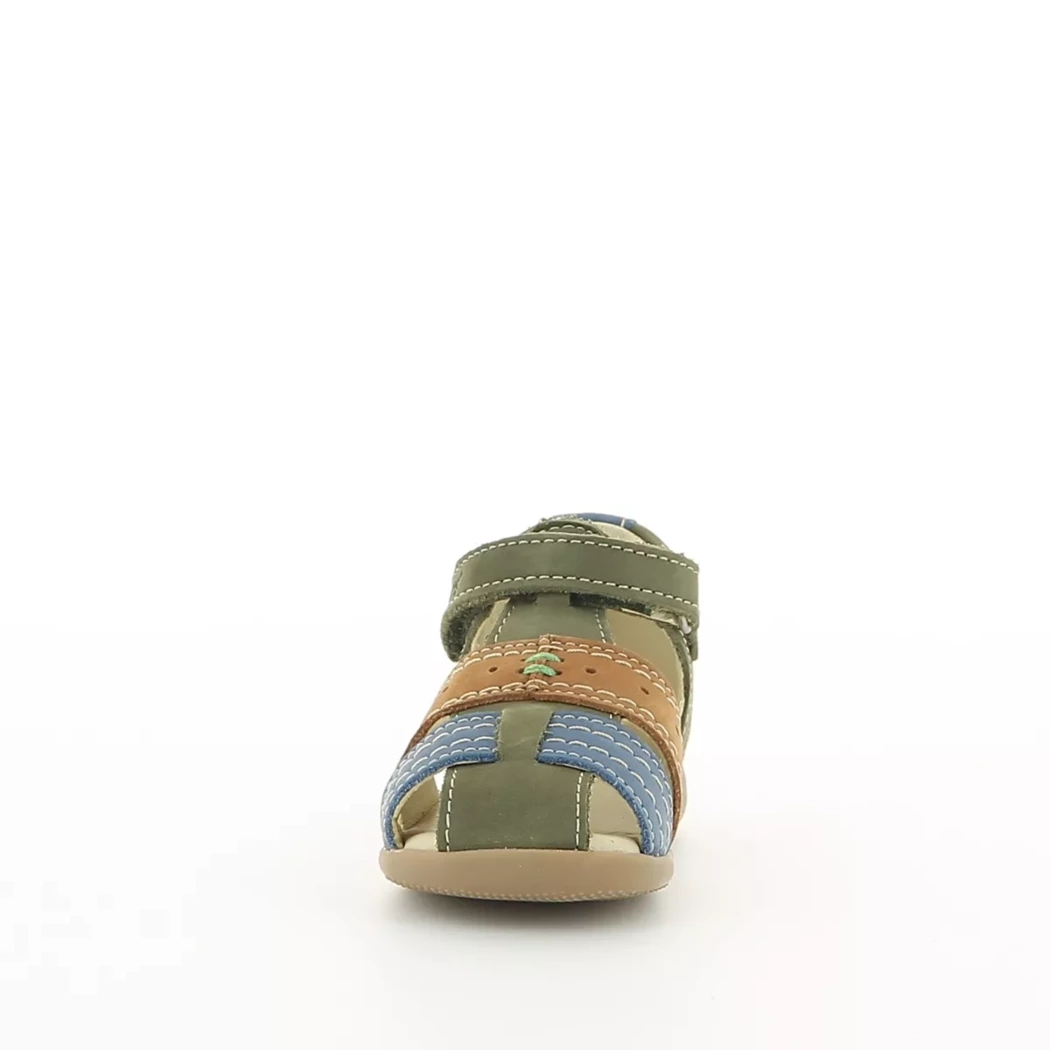 Image (5) de la chaussures Kickers - Sandales et Nu-Pieds Vert en Cuir nubuck