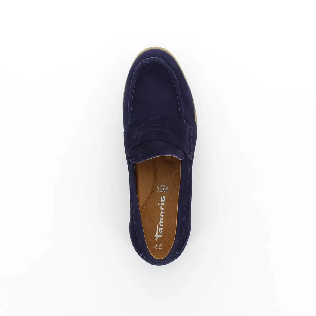 Image (6) de la chaussures Tamaris - Mocassins Bleu en Cuir nubuck