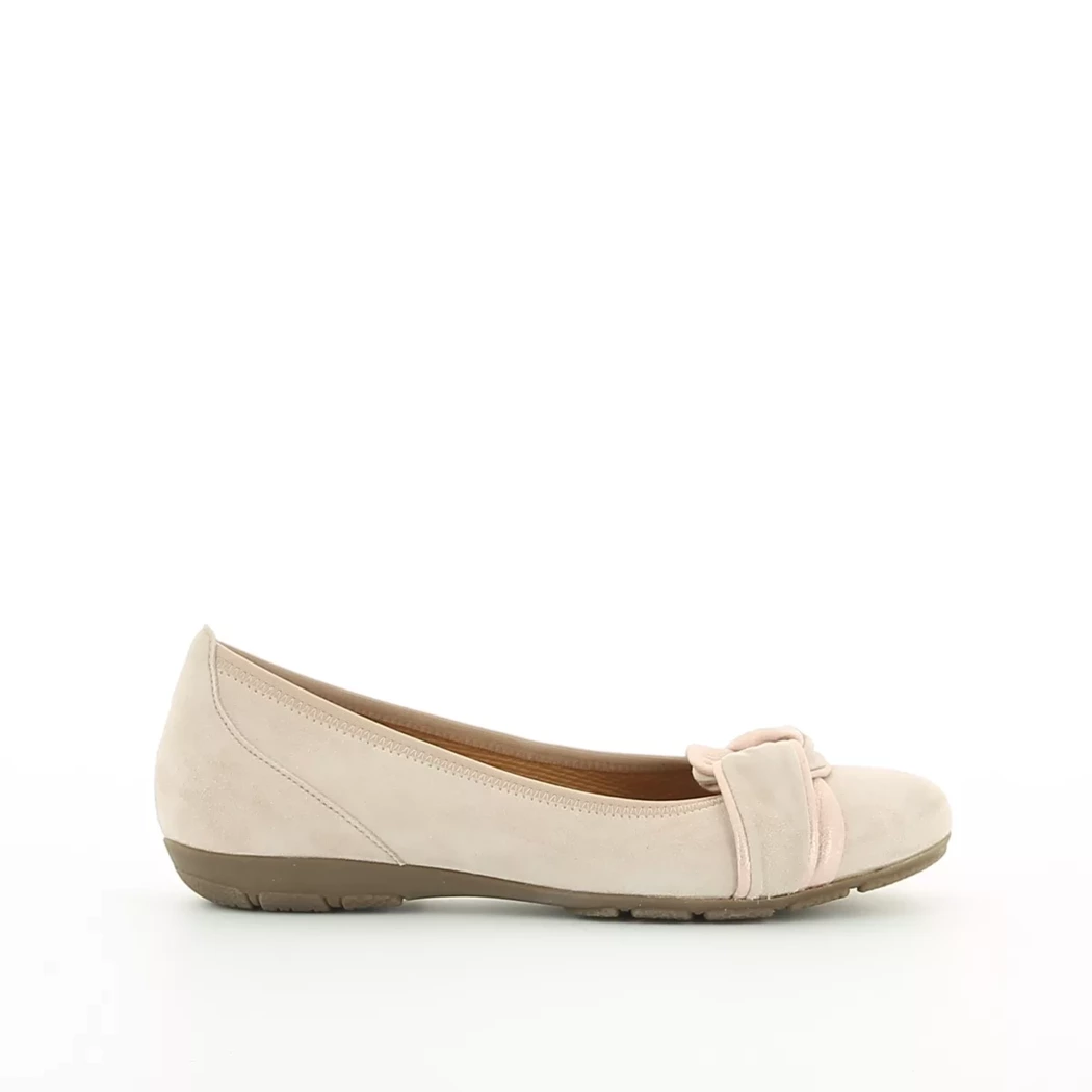 Image (2) de la chaussures Gabor - Ballerines Rose en Cuir nubuck