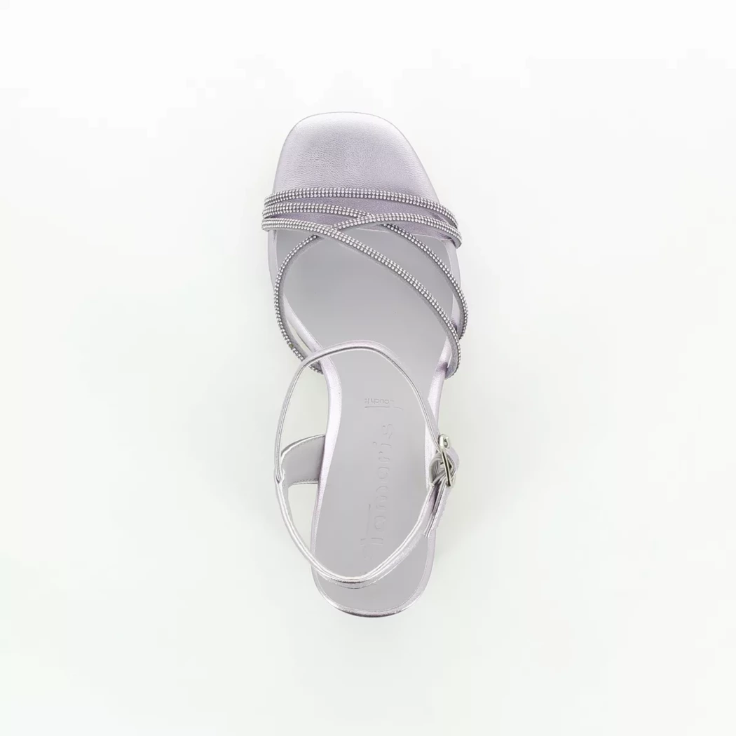 Image (6) de la chaussures Tamaris - Sandales et Nu-Pieds Violet / Lilas en Cuir et textile