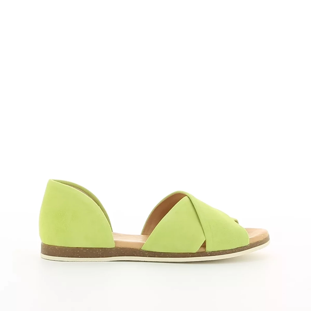 Image (2) de la chaussures Apple of Eden - Sandales et Nu-Pieds Vert en Cuir nubuck