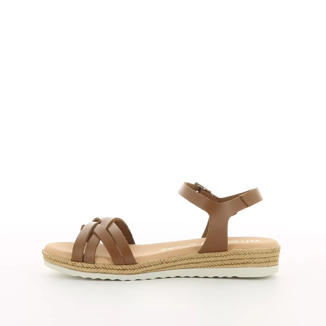 Image (4) de la chaussures Oh! My Sandals - Sandales et Nu-Pieds Cuir naturel / Cognac en Cuir