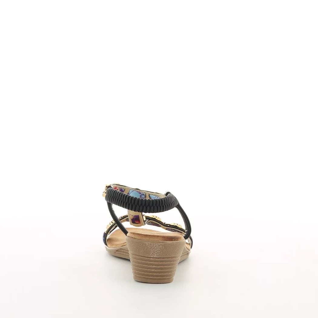 Image (3) de la chaussures Divina - Sandales et Nu-Pieds Noir en Cuir synthétique