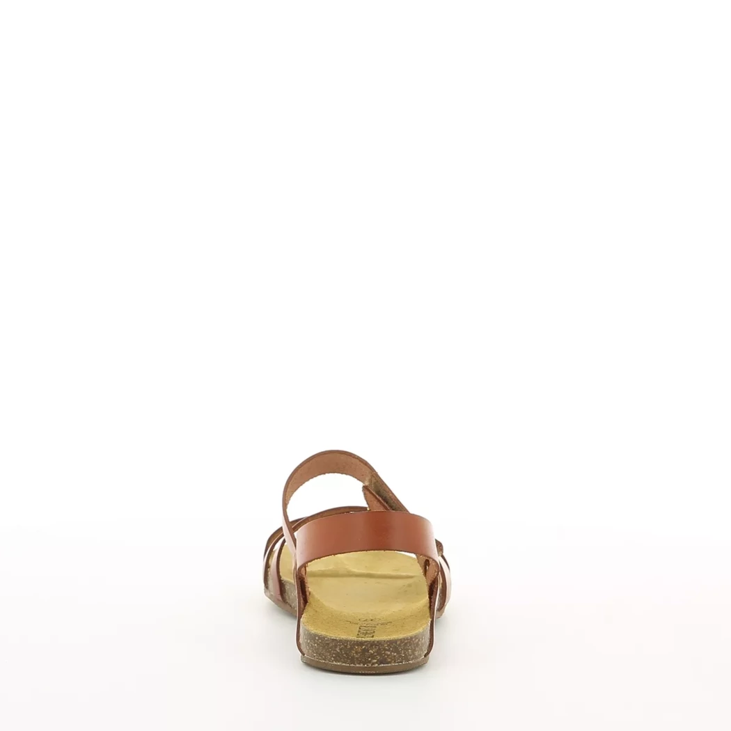 Image (3) de la chaussures Simplement B - Sandales et Nu-Pieds Cuir naturel / Cognac en Cuir