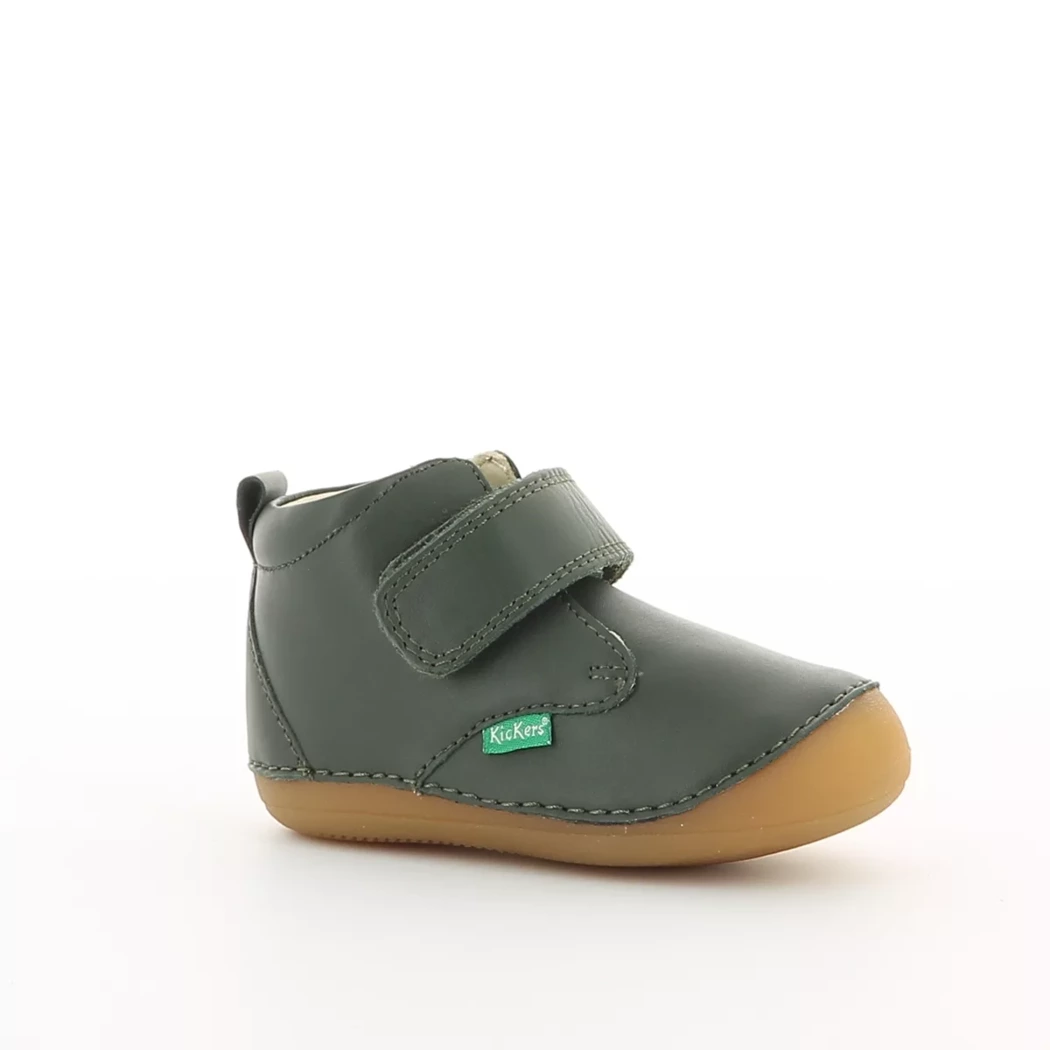 Image (1) de la chaussures Kickers - Bottines Vert en Cuir