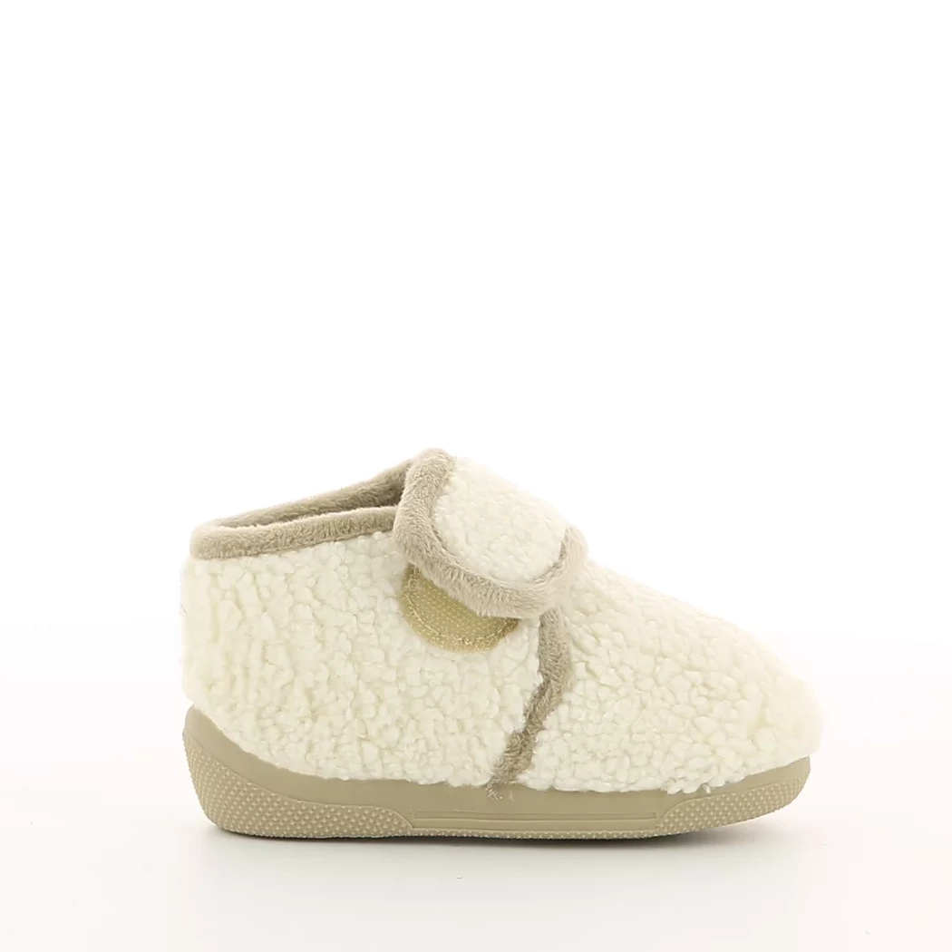 Image (2) de la chaussures Off Road - Pantoufles et Chaussons Blanc en Textile