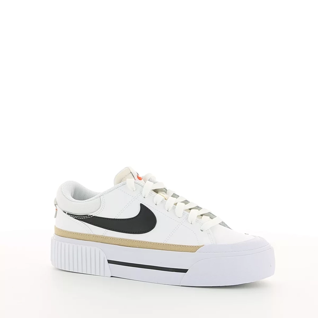 Image (1) de la chaussures Nike - Baskets Blanc en Cuir synthétique